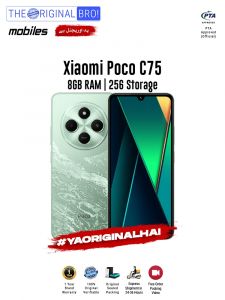 Poco C75 - 8GB RAM - 256GB Storage - PTA Approved - 1 Year Warranty - Green - The Original Bro Mobiles - TOB40